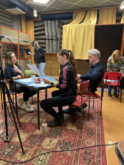 Ekipa med snemanjem <em>Foto: Špela Kravogel</em>